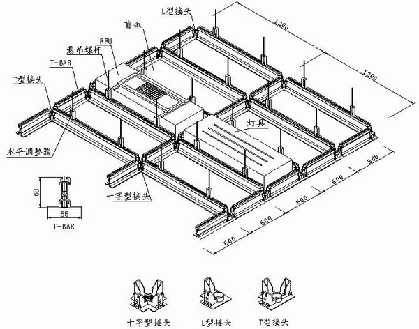FFU吊顶龙骨系统 FFU吊顶龙骨系统
